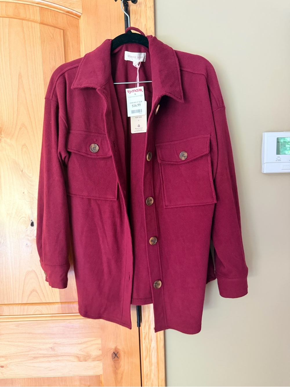 Women’s corduroy button up sweater